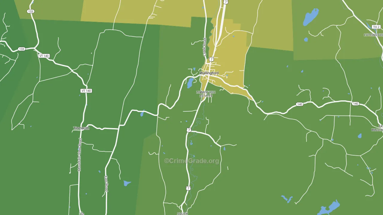 05773, VT Map of Vehicle Theft Rates