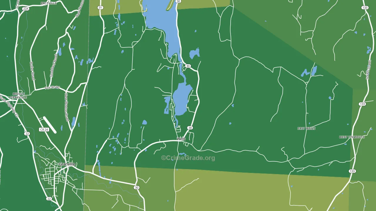 05774, VT Map of Vehicle Theft Rates