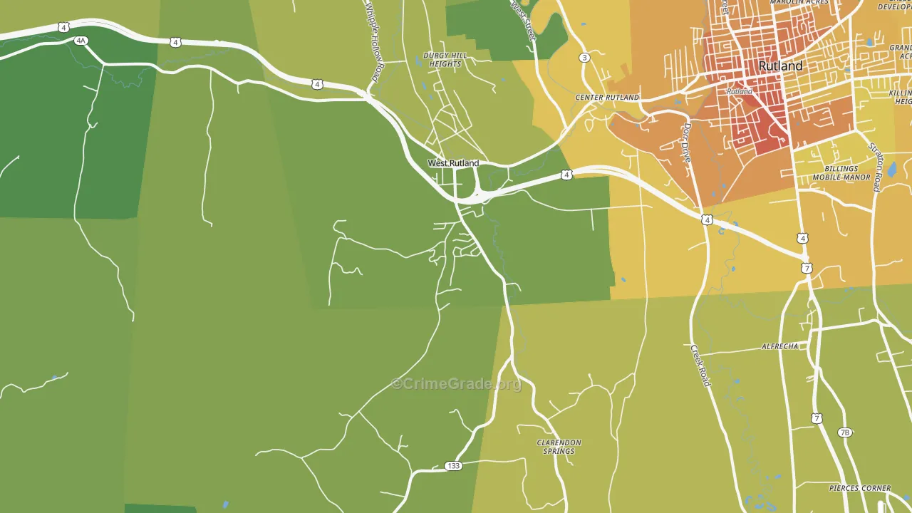 05777, VT Map of Vehicle Theft Rates