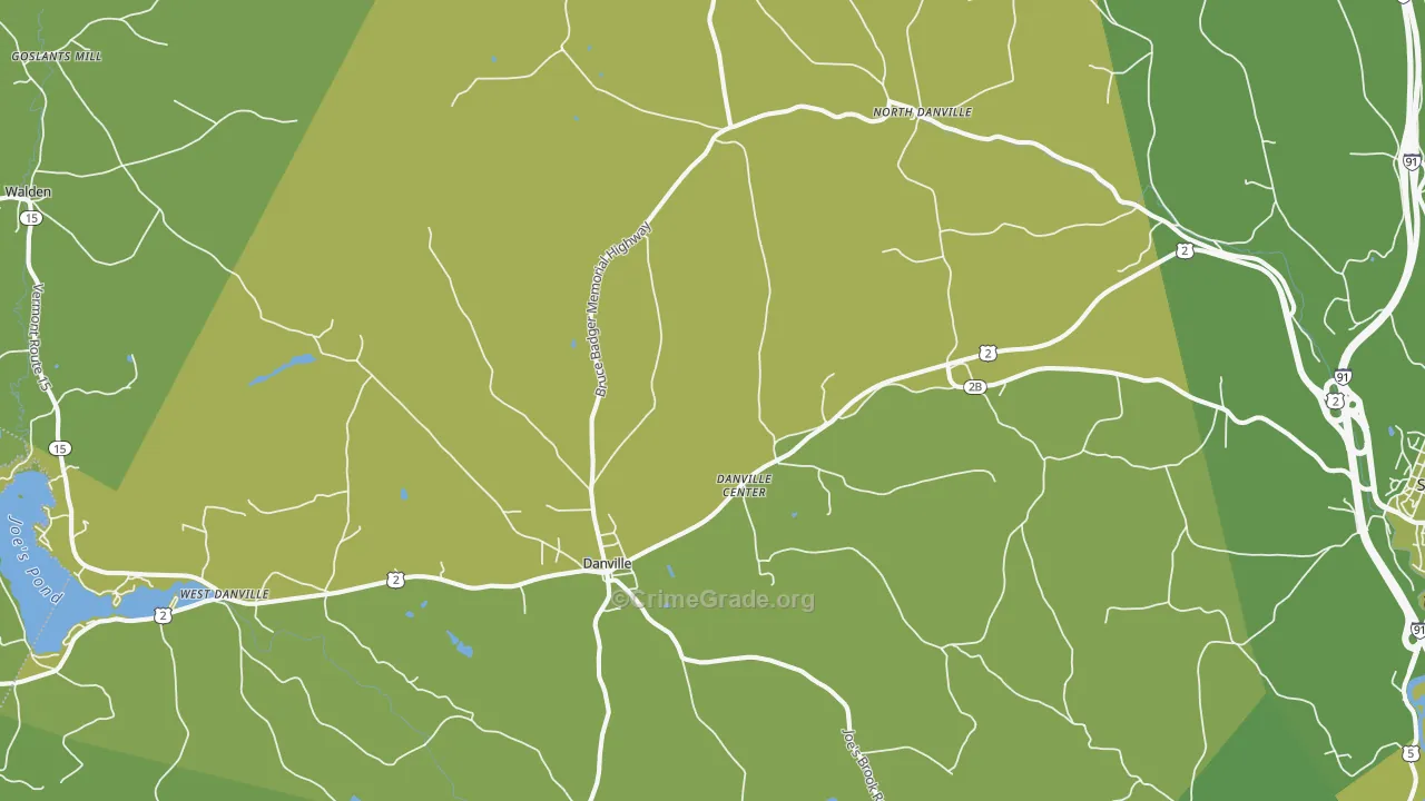 05828, VT Map of Vehicle Theft Rates