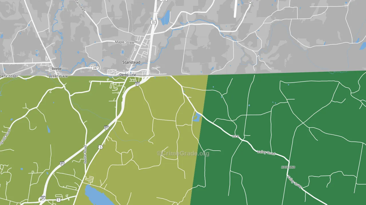 05830, VT Map of Vehicle Theft Rates