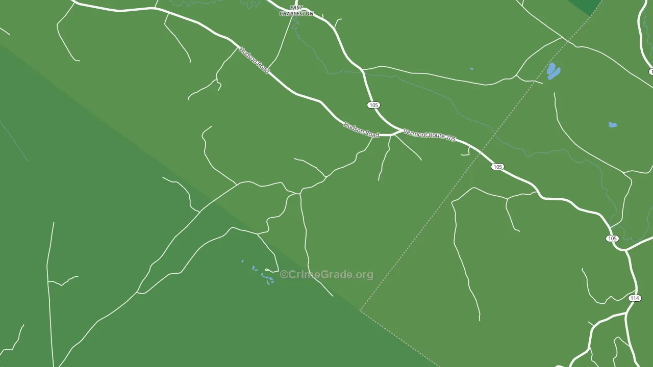 05833, VT Map of Vehicle Theft Rates