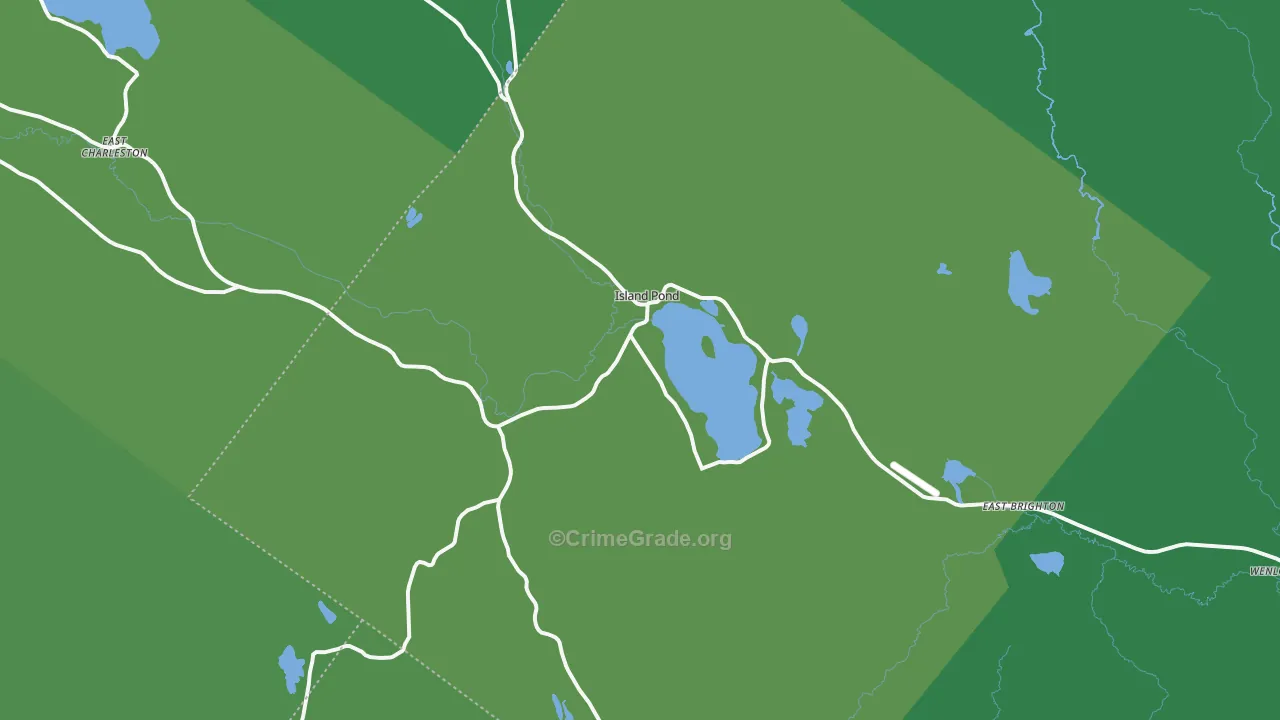 05846, VT Map of Vehicle Theft Rates