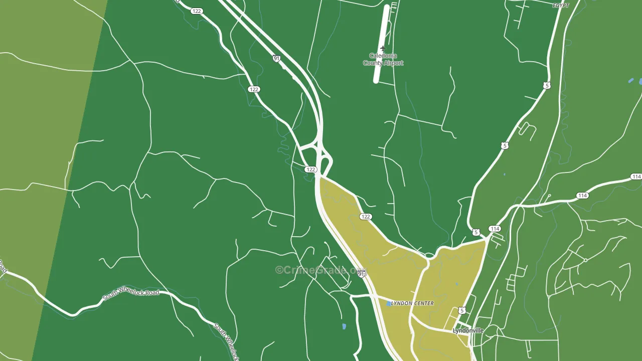 05850, VT Map of Vehicle Theft Rates