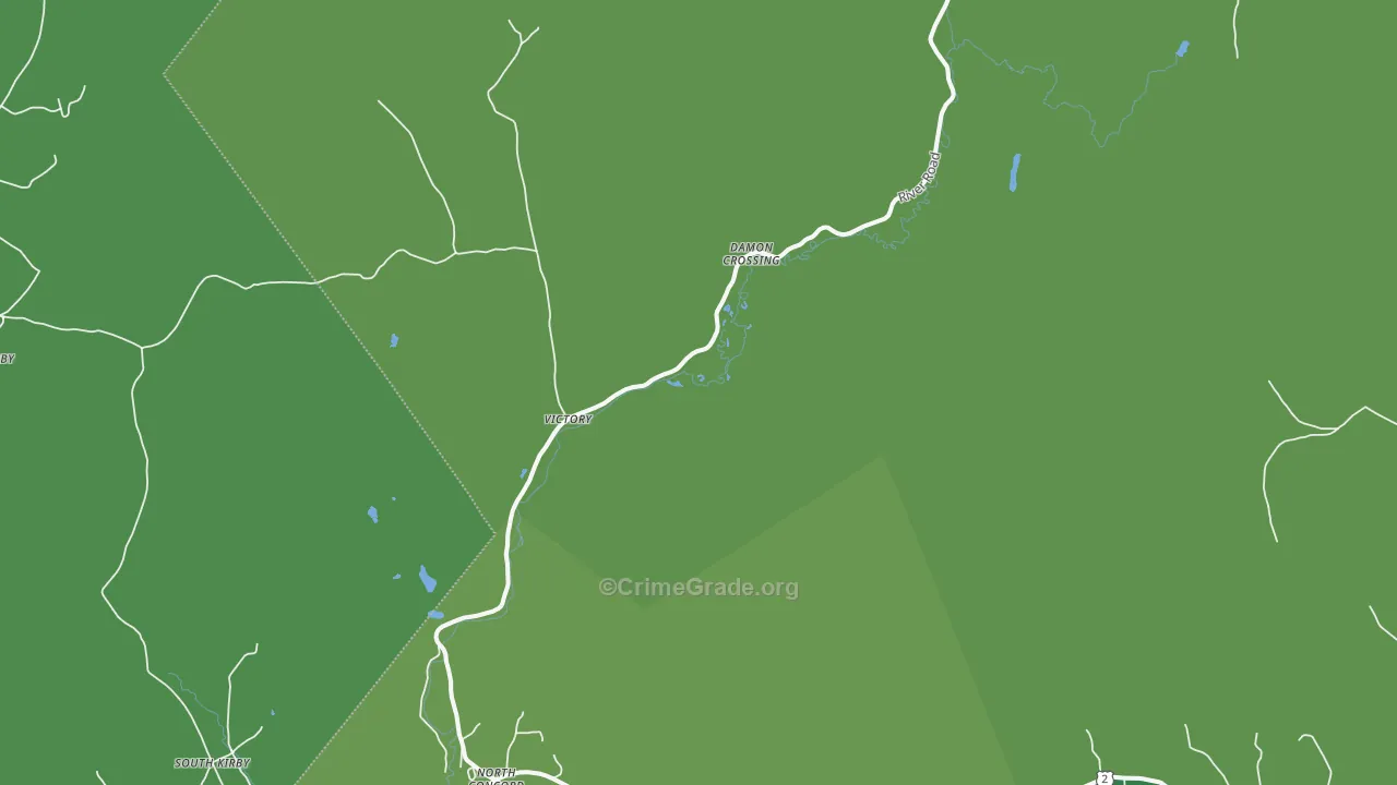 05858, VT Map of Vehicle Theft Rates
