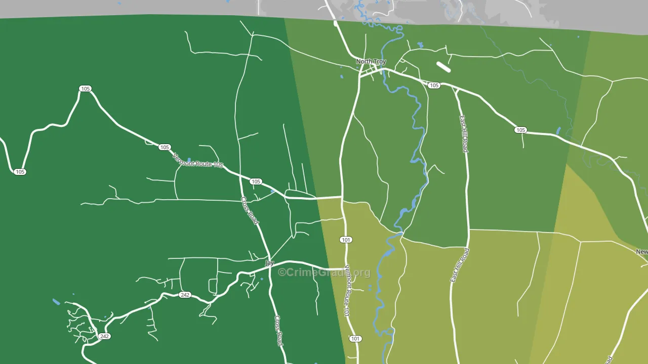 05859, VT Map of Vehicle Theft Rates