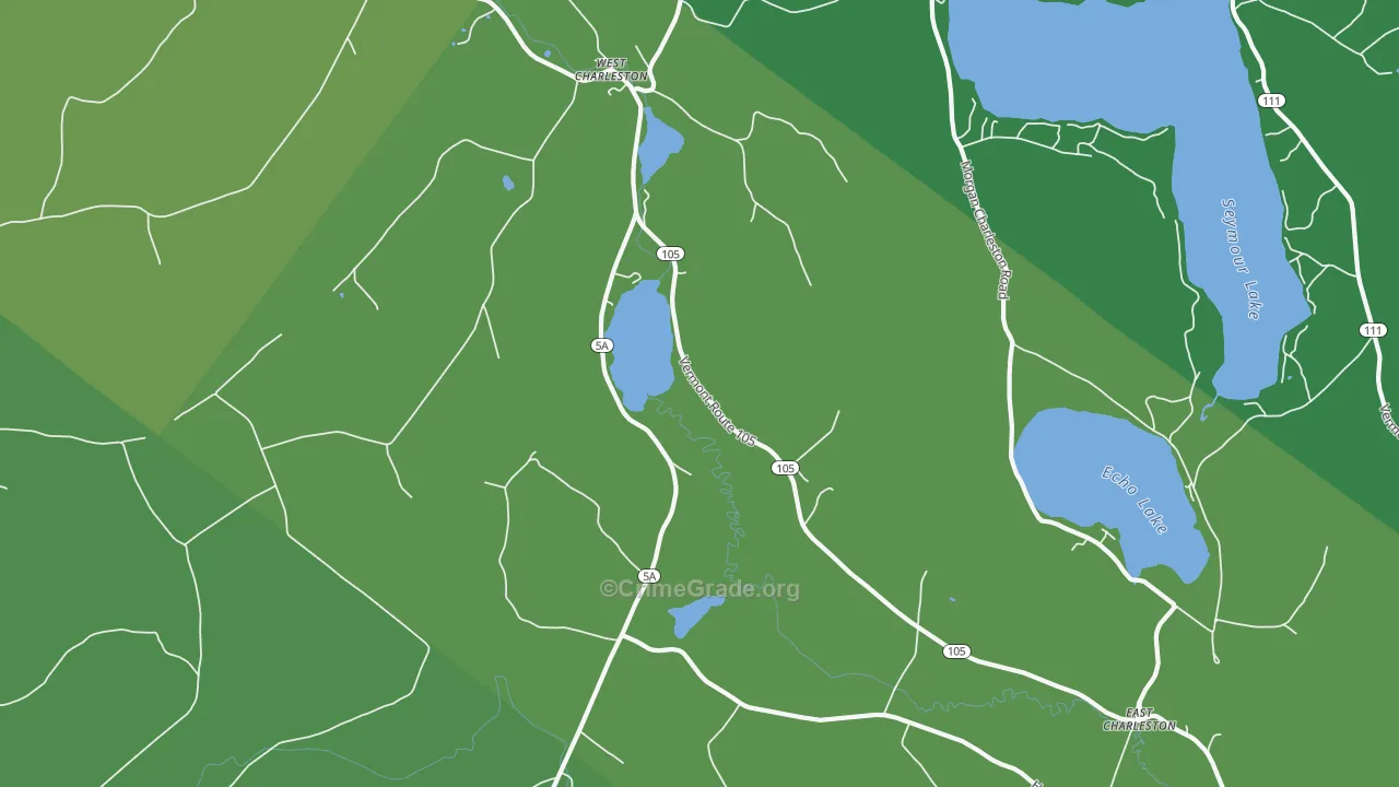 05872, VT Map of Vehicle Theft Rates