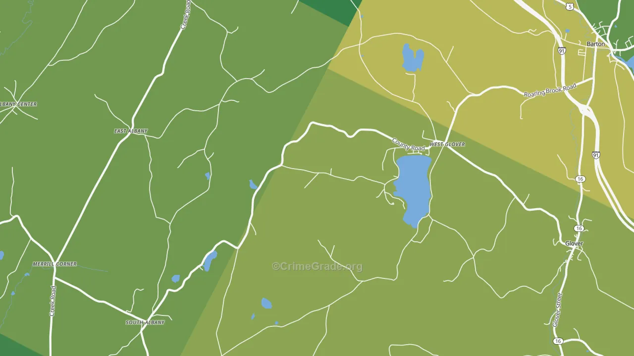 05875, VT Map of Vehicle Theft Rates