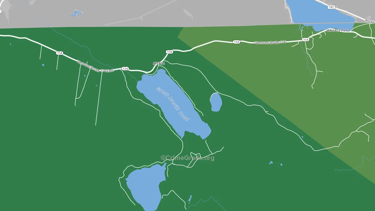 05901, VT Map of Vehicle Theft Rates