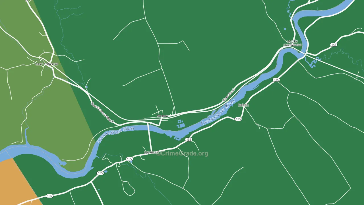 05904, VT Map of Vehicle Theft Rates