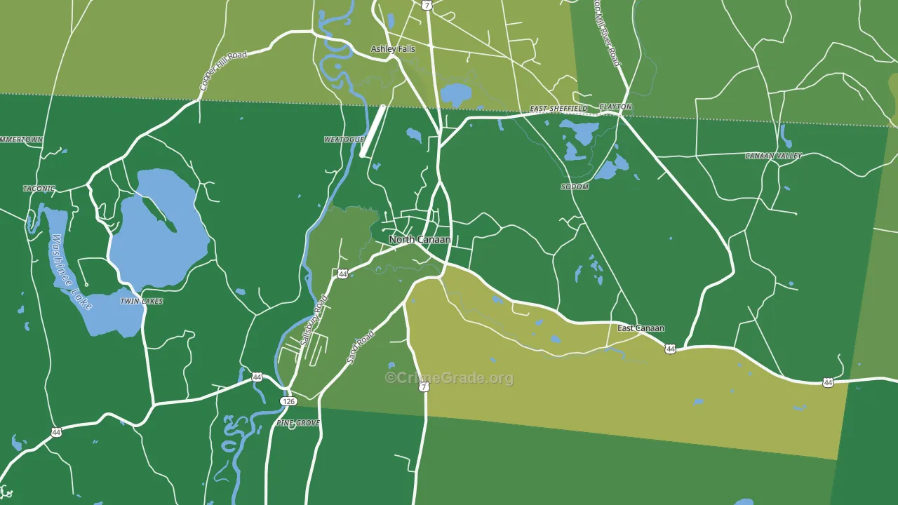 06018, CT Map of Vehicle Theft Rates
