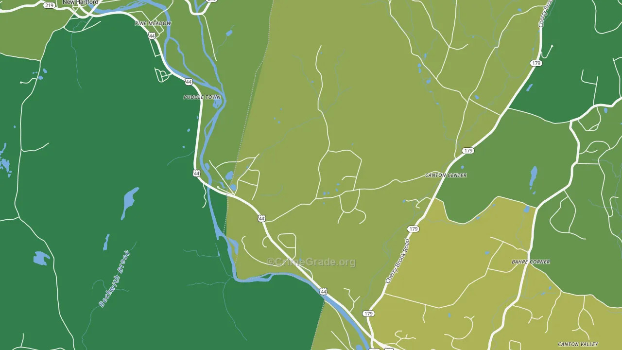 06022, CT Map of Vehicle Theft Rates