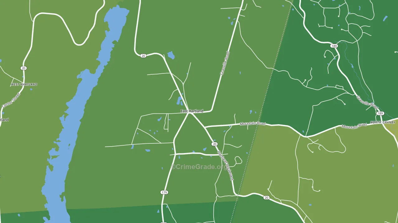 06027, CT Map of Vehicle Theft Rates