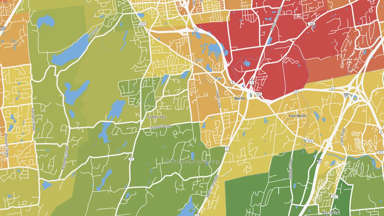 06037, CT Map of Vehicle Theft Rates