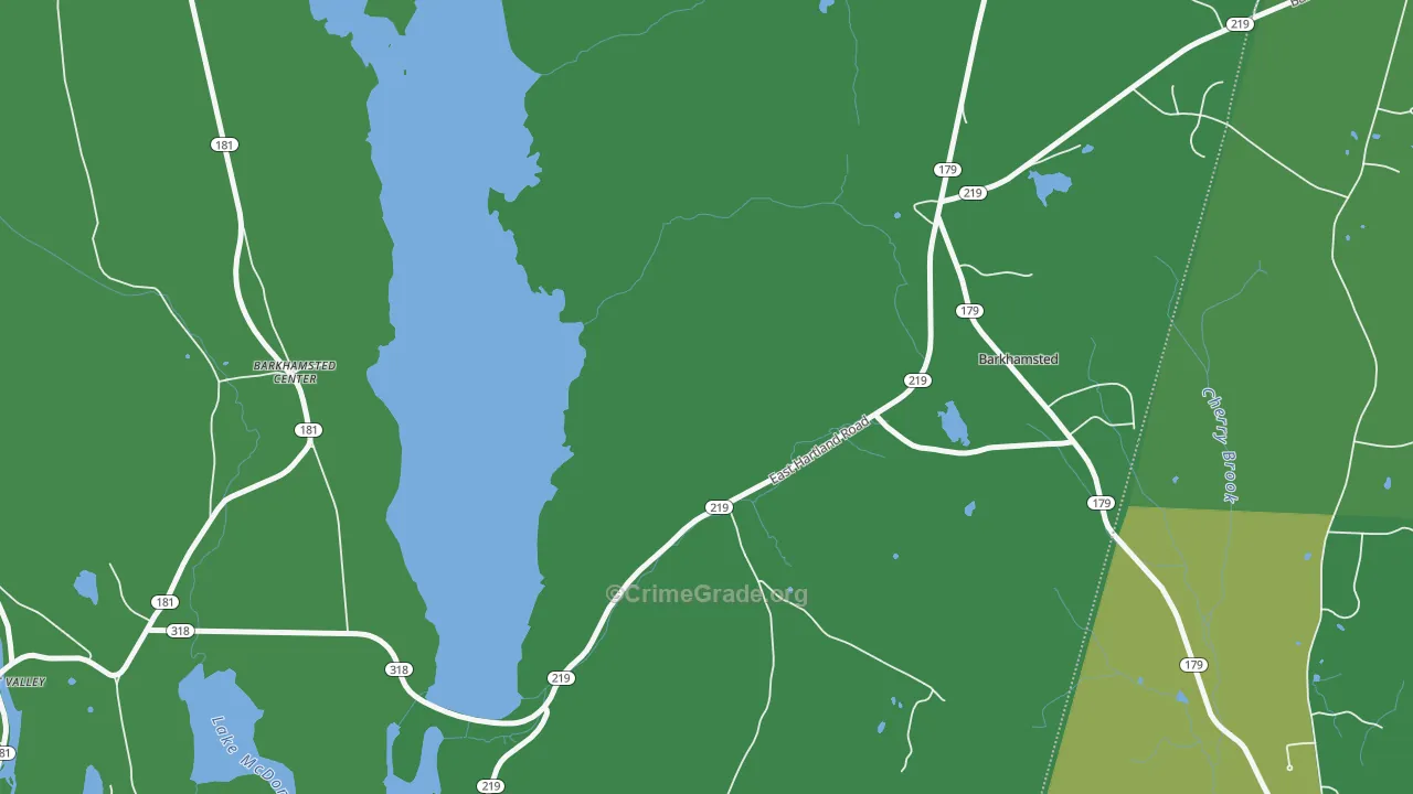 06059, CT Map of Vehicle Theft Rates