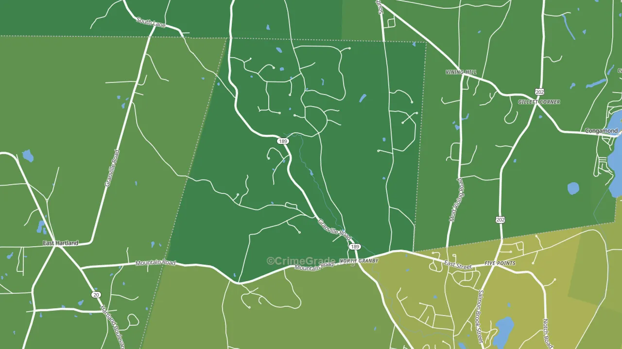 06060, CT Map of Vehicle Theft Rates