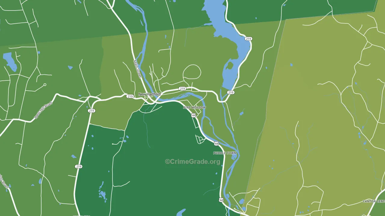 06061, CT Map of Vehicle Theft Rates