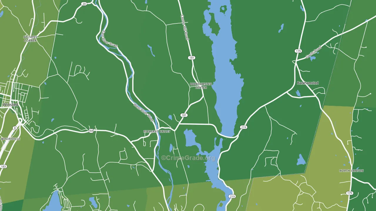 06063, CT Map of Vehicle Theft Rates