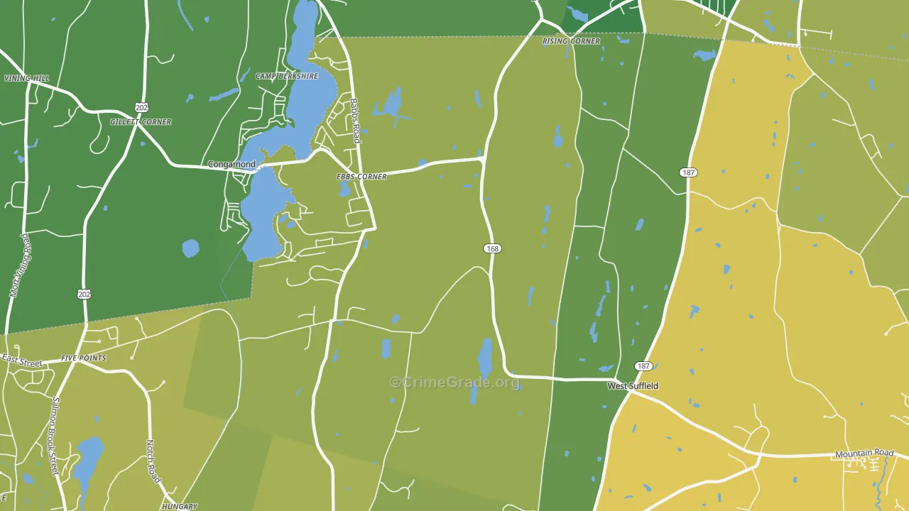 06093, CT Map of Vehicle Theft Rates