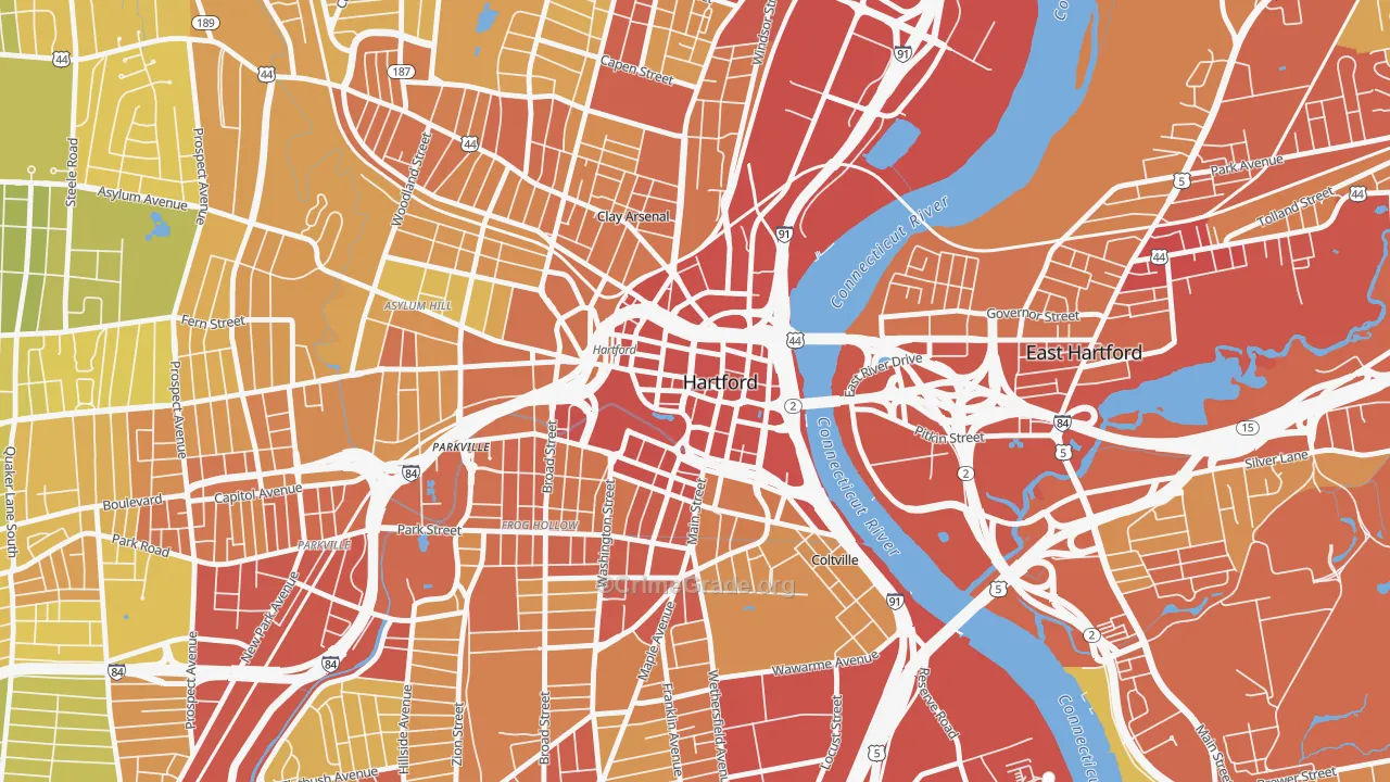 06103, CT Map of Vehicle Theft Rates