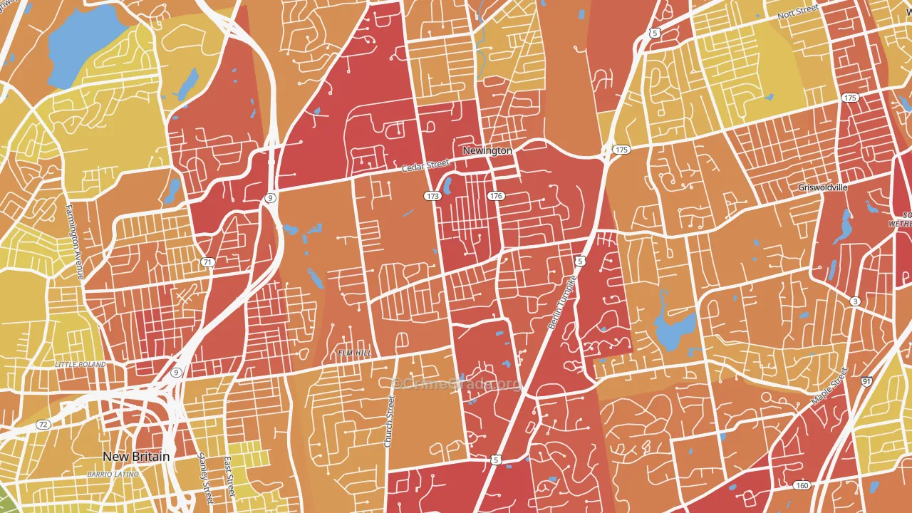 06111, CT Map of Vehicle Theft Rates