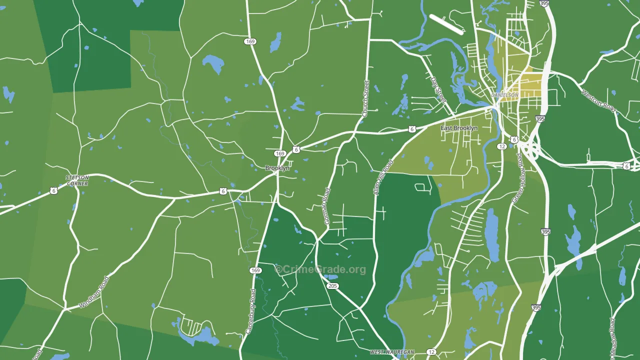 06234, CT Map of Vehicle Theft Rates