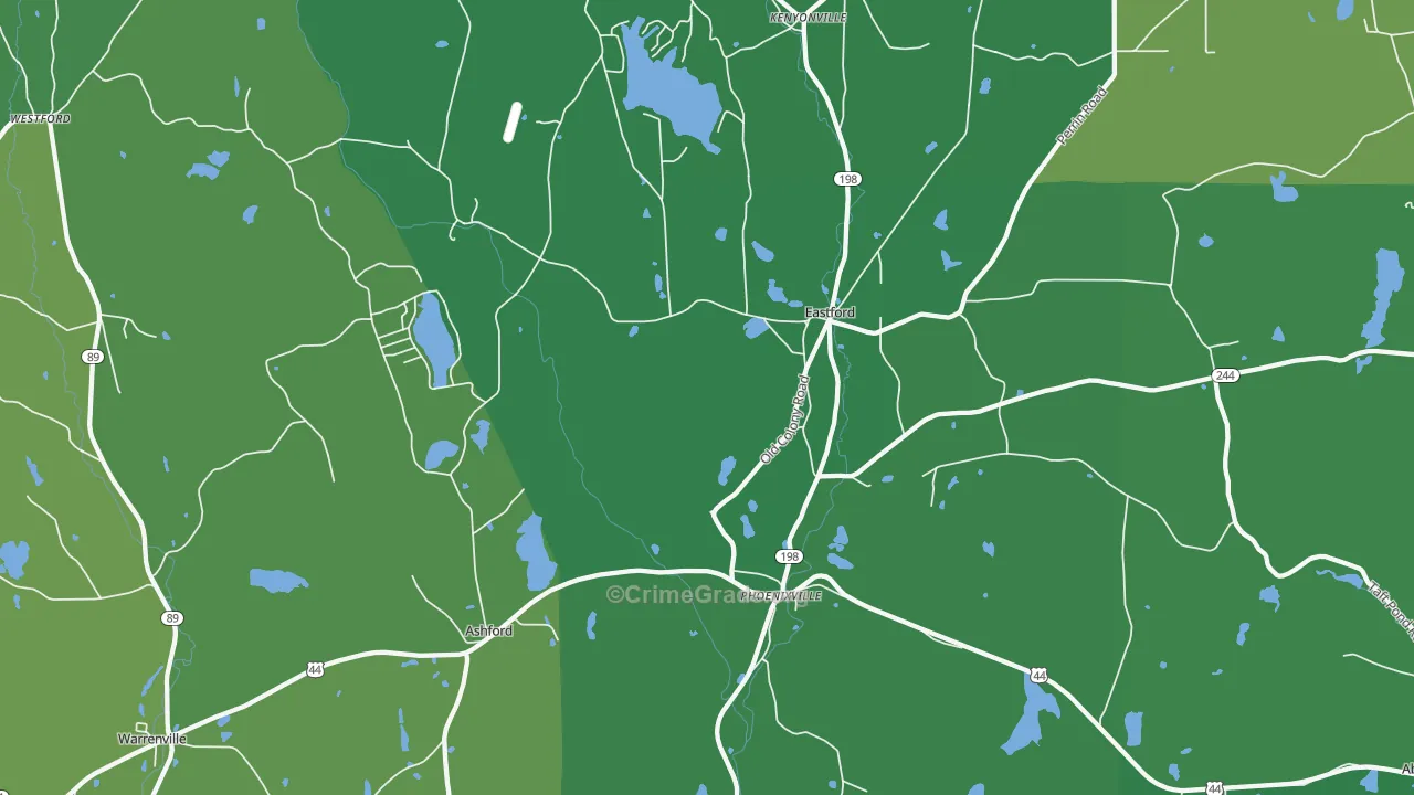06242, CT Map of Vehicle Theft Rates
