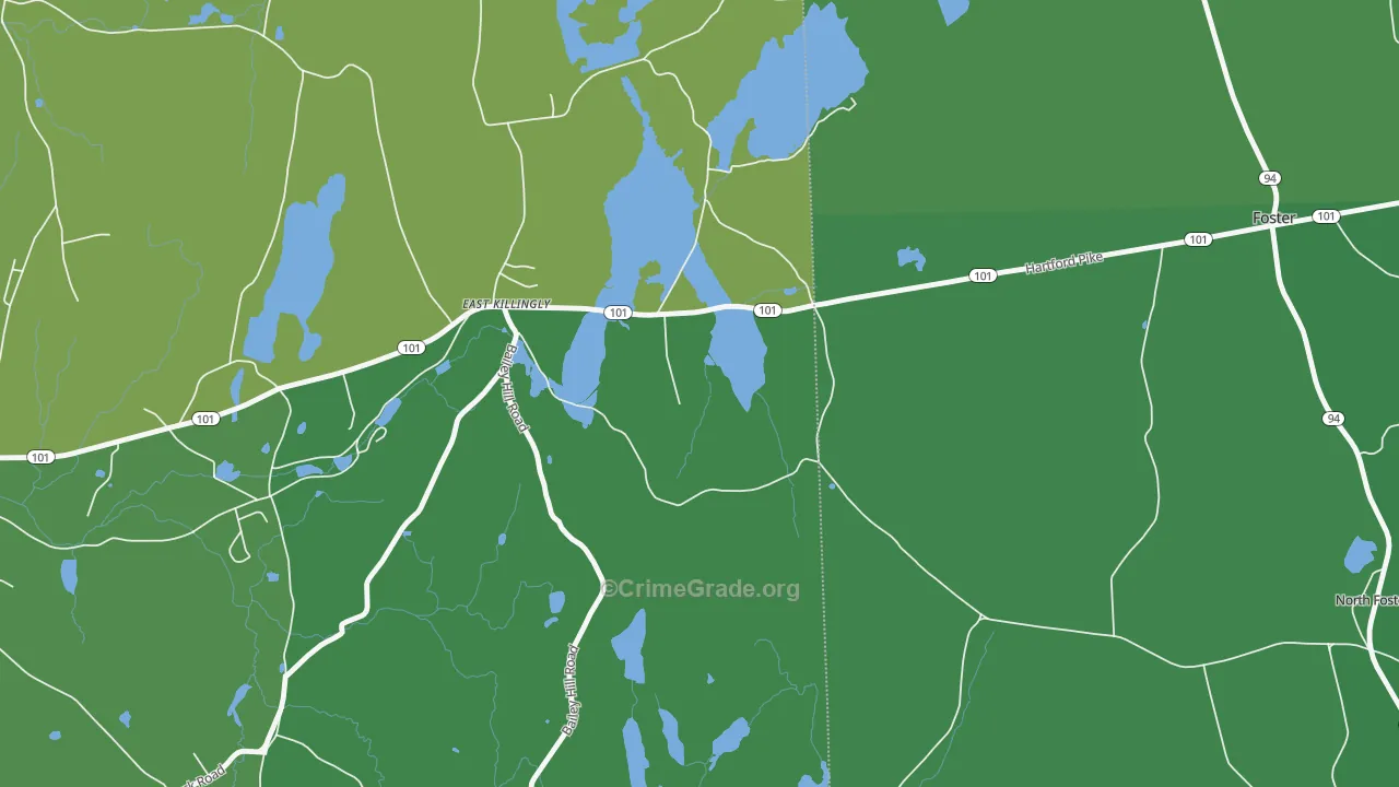 06243, CT Map of Vehicle Theft Rates
