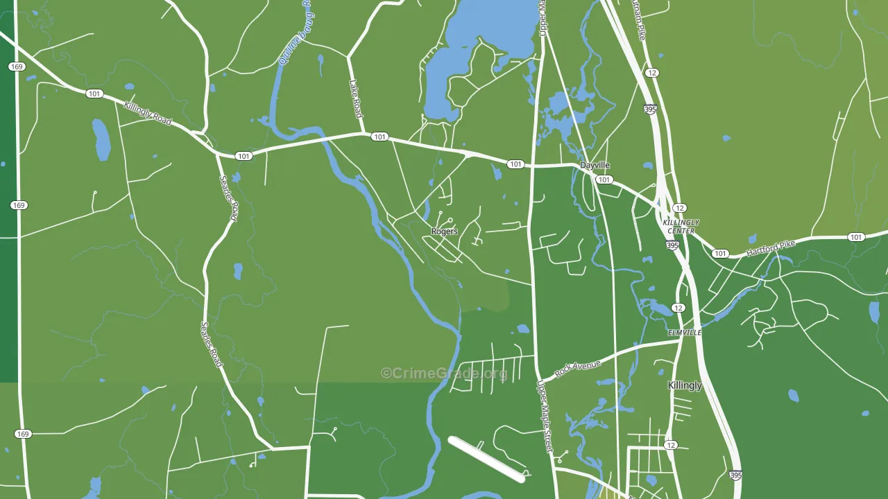 06263, CT Map of Vehicle Theft Rates