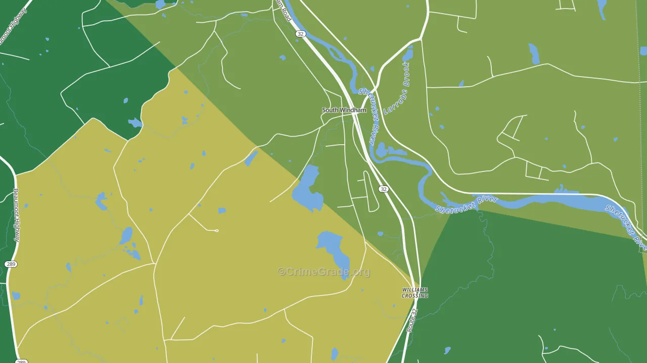 06266, CT Map of Vehicle Theft Rates
