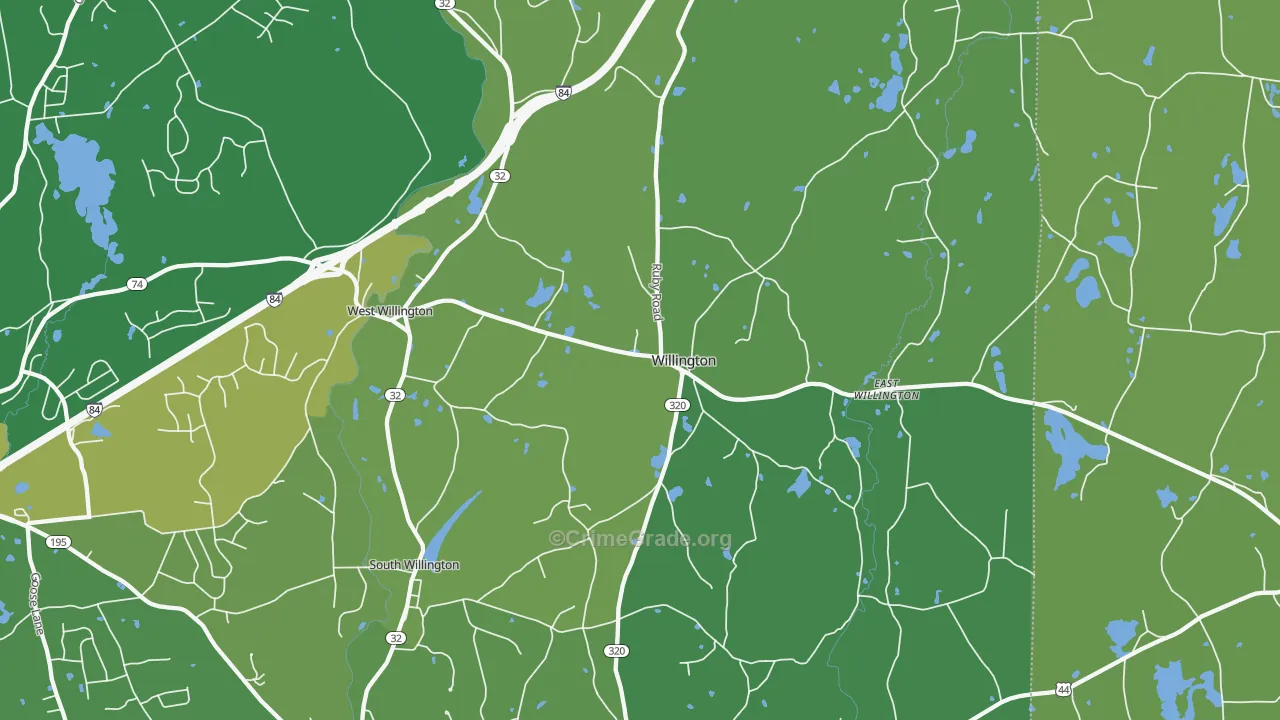 06279, CT Map of Vehicle Theft Rates