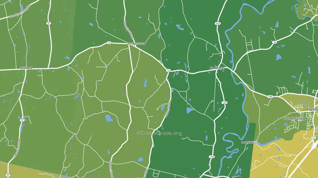 06331, CT Map of Vehicle Theft Rates