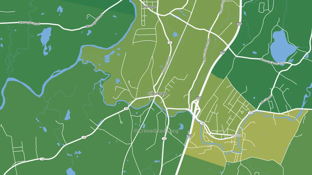 06332, CT Map of Vehicle Theft Rates