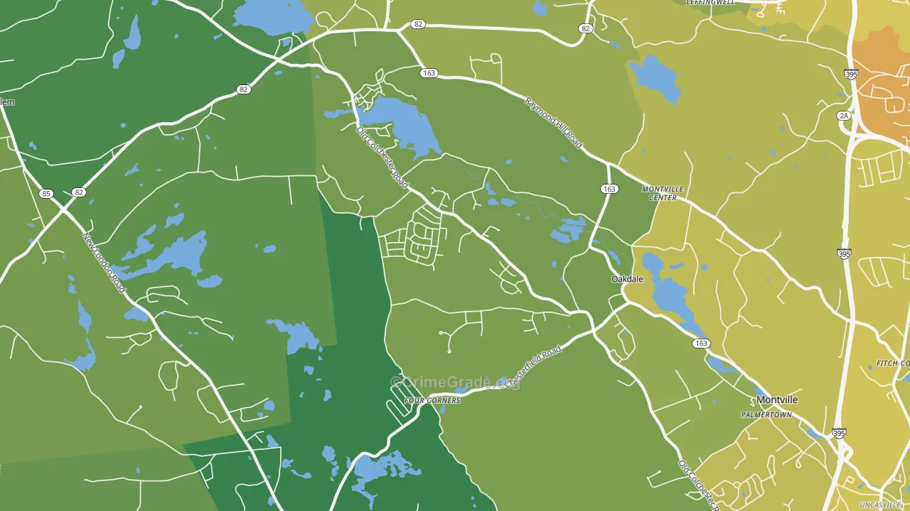 06370, CT Map of Vehicle Theft Rates