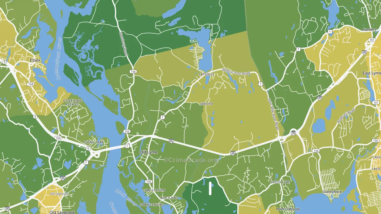 06371, CT Map of Vehicle Theft Rates