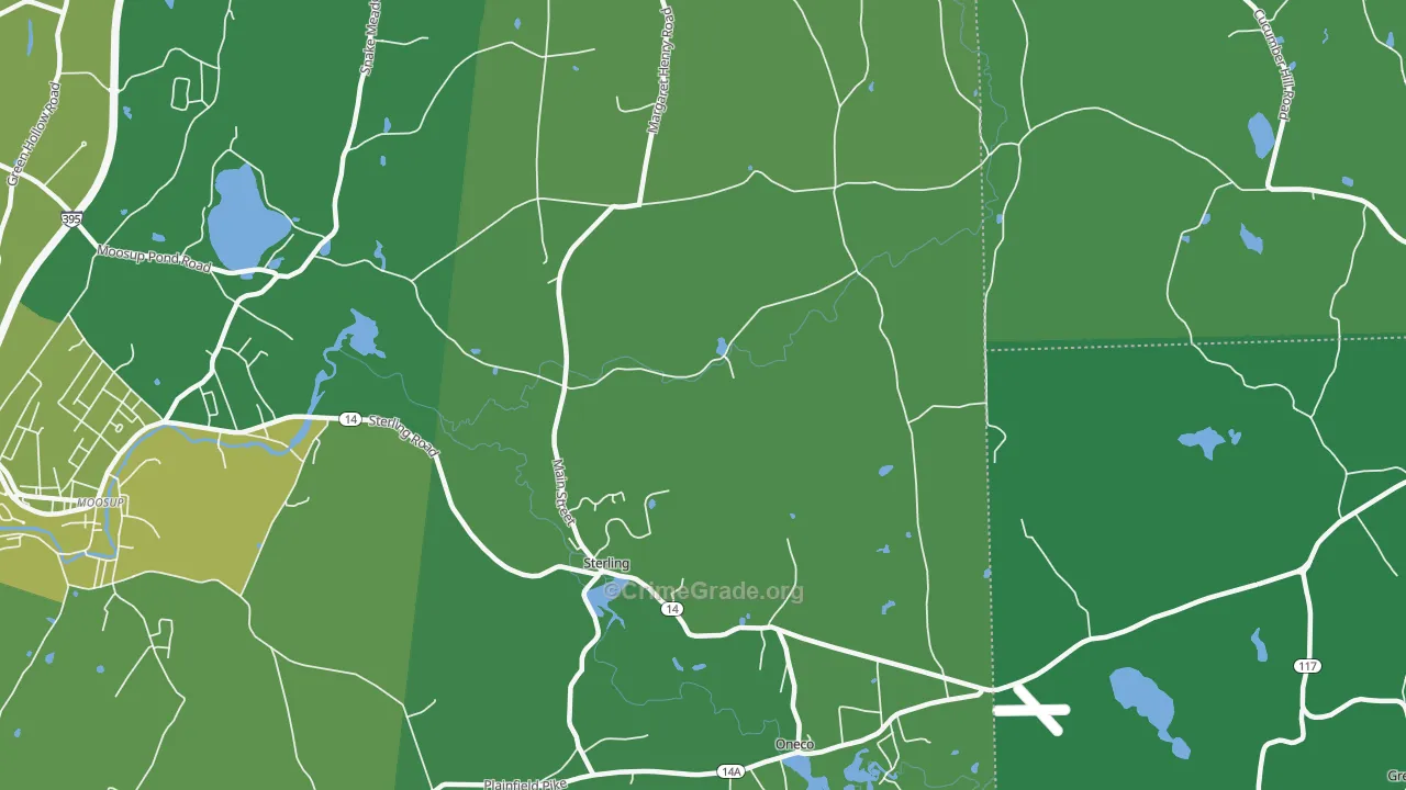 06377, CT Map of Vehicle Theft Rates