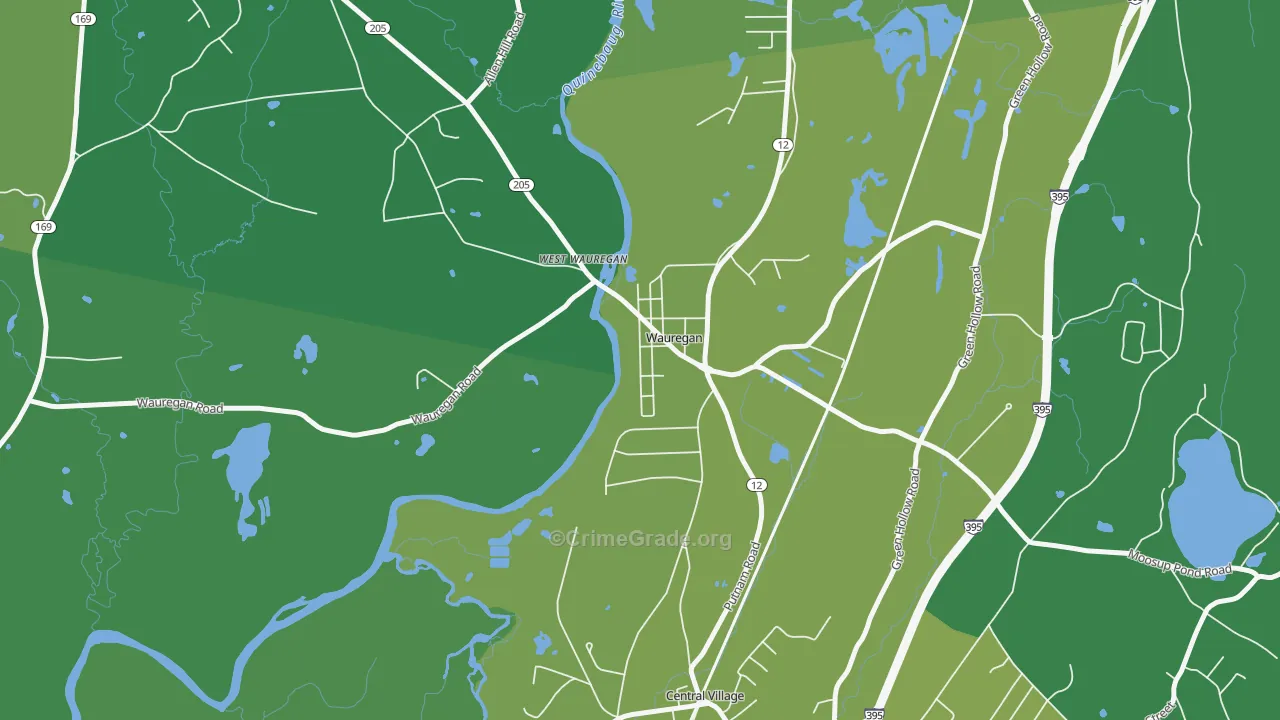 06387, CT Map of Vehicle Theft Rates