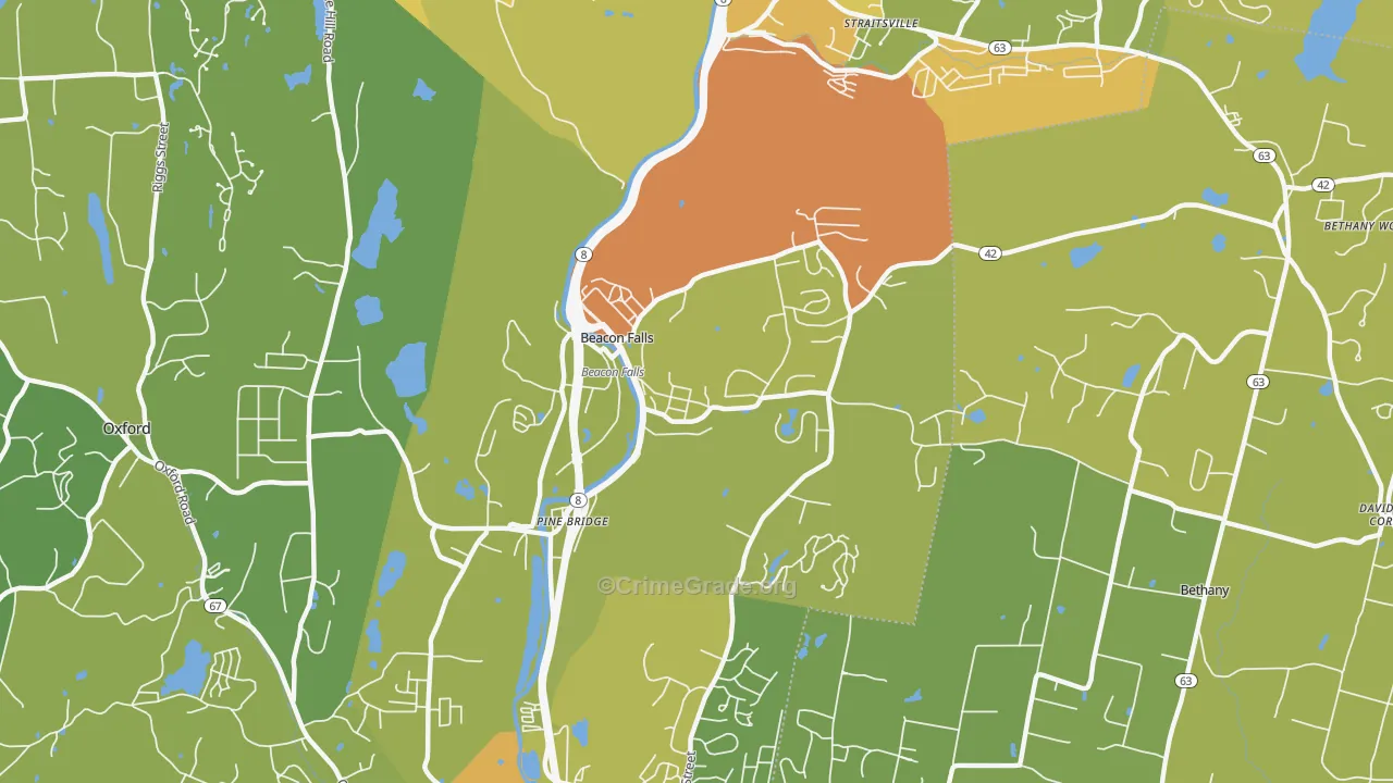 06403, CT Map of Vehicle Theft Rates