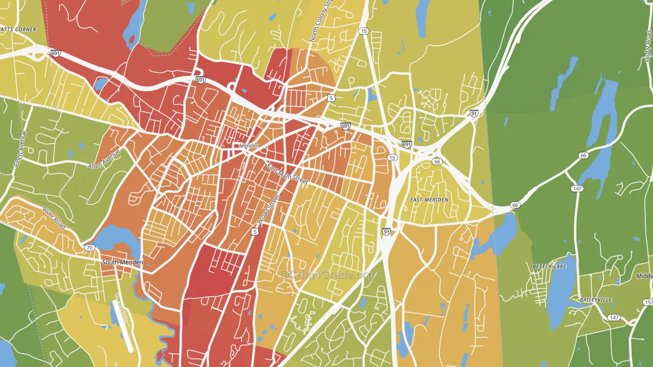 06450, CT Map of Vehicle Theft Rates