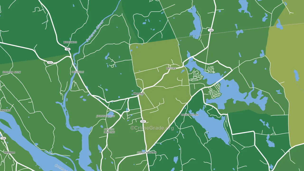 06469, CT Map of Vehicle Theft Rates