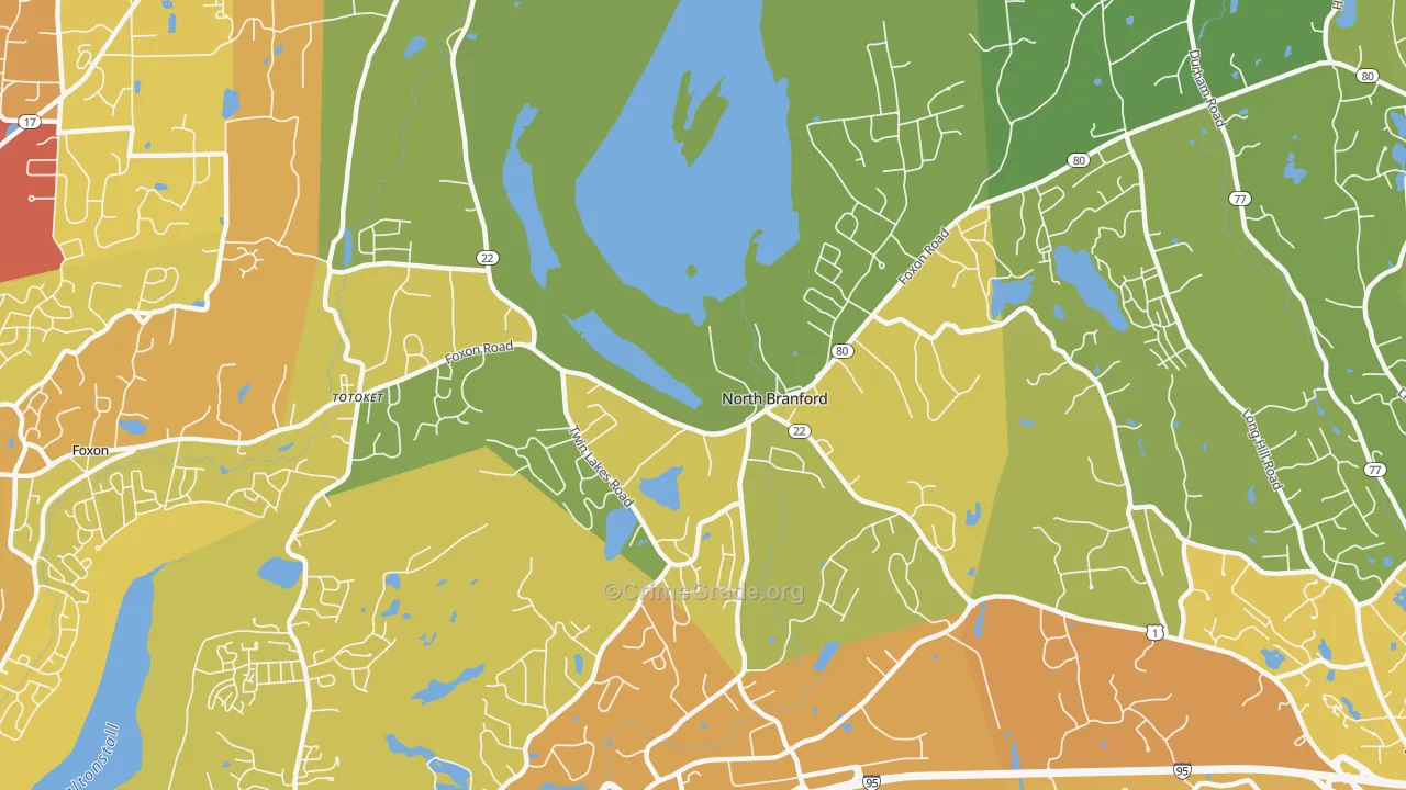 06471, CT Map of Vehicle Theft Rates