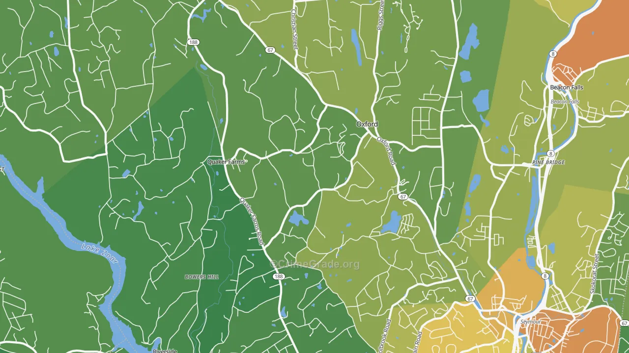 06478, CT Map of Vehicle Theft Rates