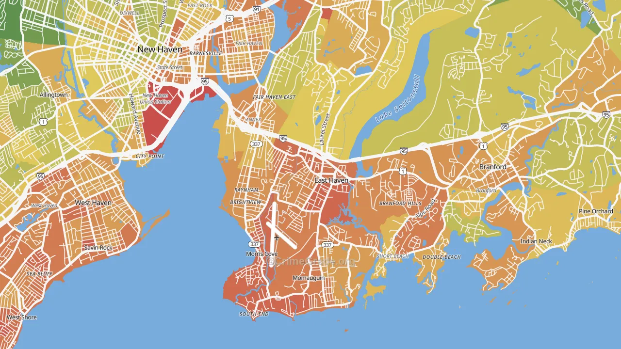 06512, CT Map of Vehicle Theft Rates