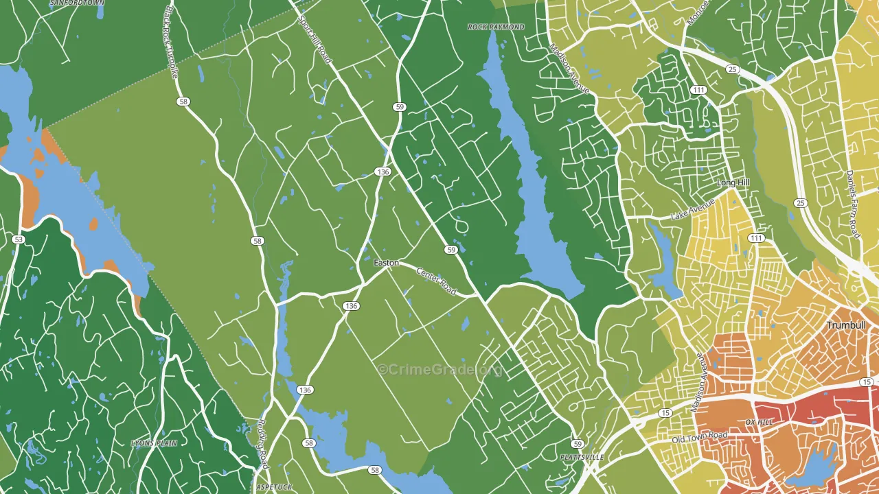 06612, CT Map of Vehicle Theft Rates