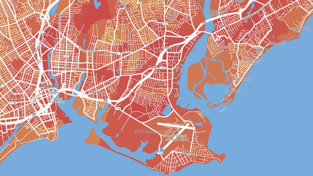 06615, CT Map of Vehicle Theft Rates
