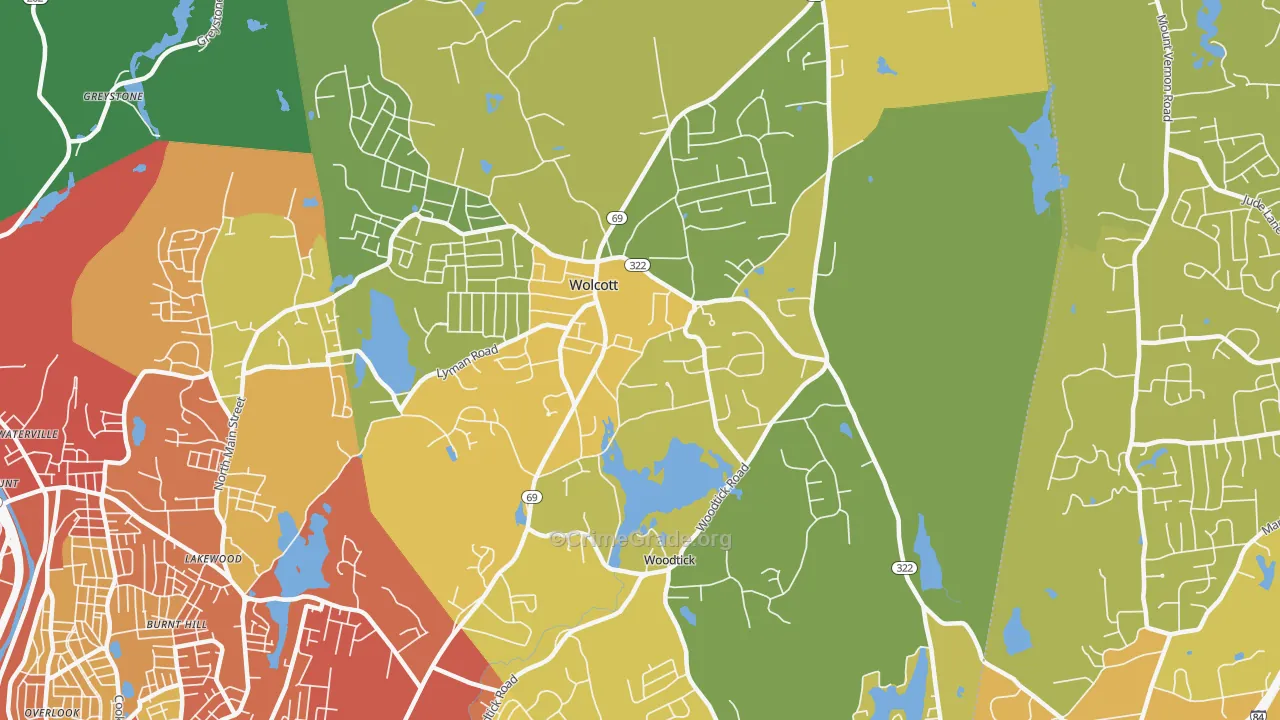 06716, CT Map of Vehicle Theft Rates