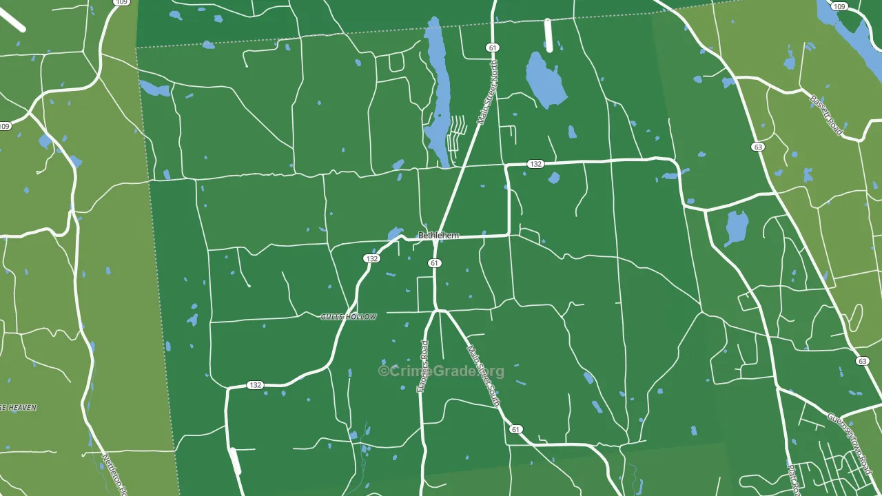 06751, CT Map of Vehicle Theft Rates