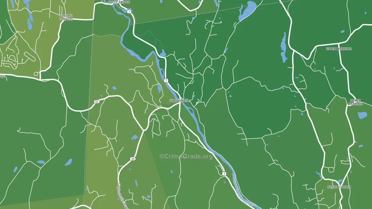 06755, CT Map of Vehicle Theft Rates