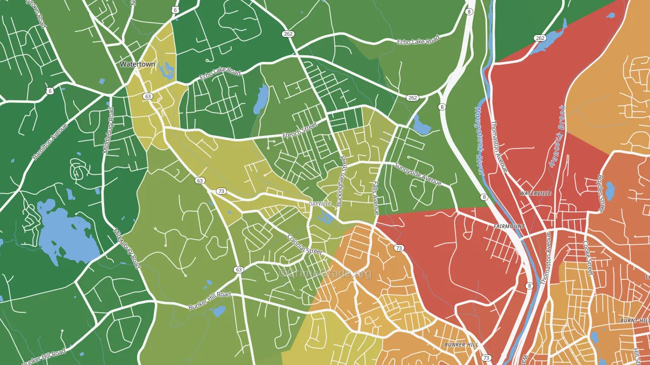 06779, CT Map of Vehicle Theft Rates