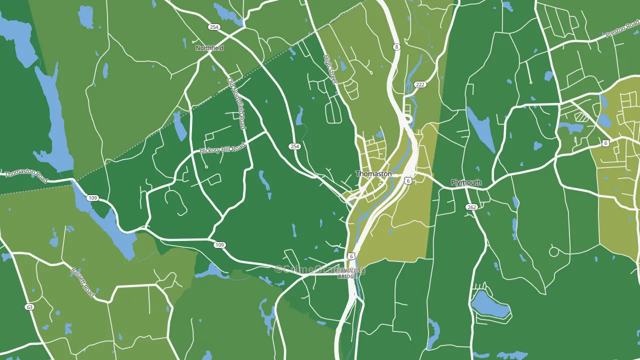 06787, CT Map of Vehicle Theft Rates